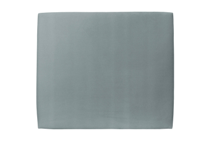 Tête de lit 135 cm Tapissée - Tissu Velours Gris Bleute