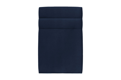 Tête de lit 90 cm Lignes - Tissu Velours Bleu Ocean