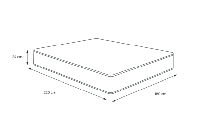 Matelas 180x220 cm Mémoire de forme - Balmoral