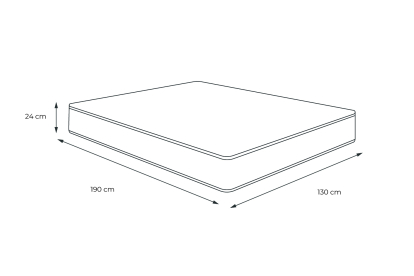 Matelas 130x190 cm Mémoire de forme - Balmoral