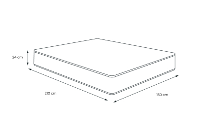 Matelas 130x210 cm Mémoire de forme - Balmoral