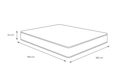 Matelas 160x190 cm Mémoire de forme - Balmoral