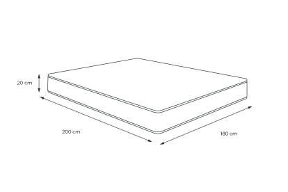 Matelas 180x200 cm Mémoire de forme - Nottingham