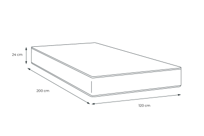 Matelas 120x200 cm Mémoire de forme - Balmoral
