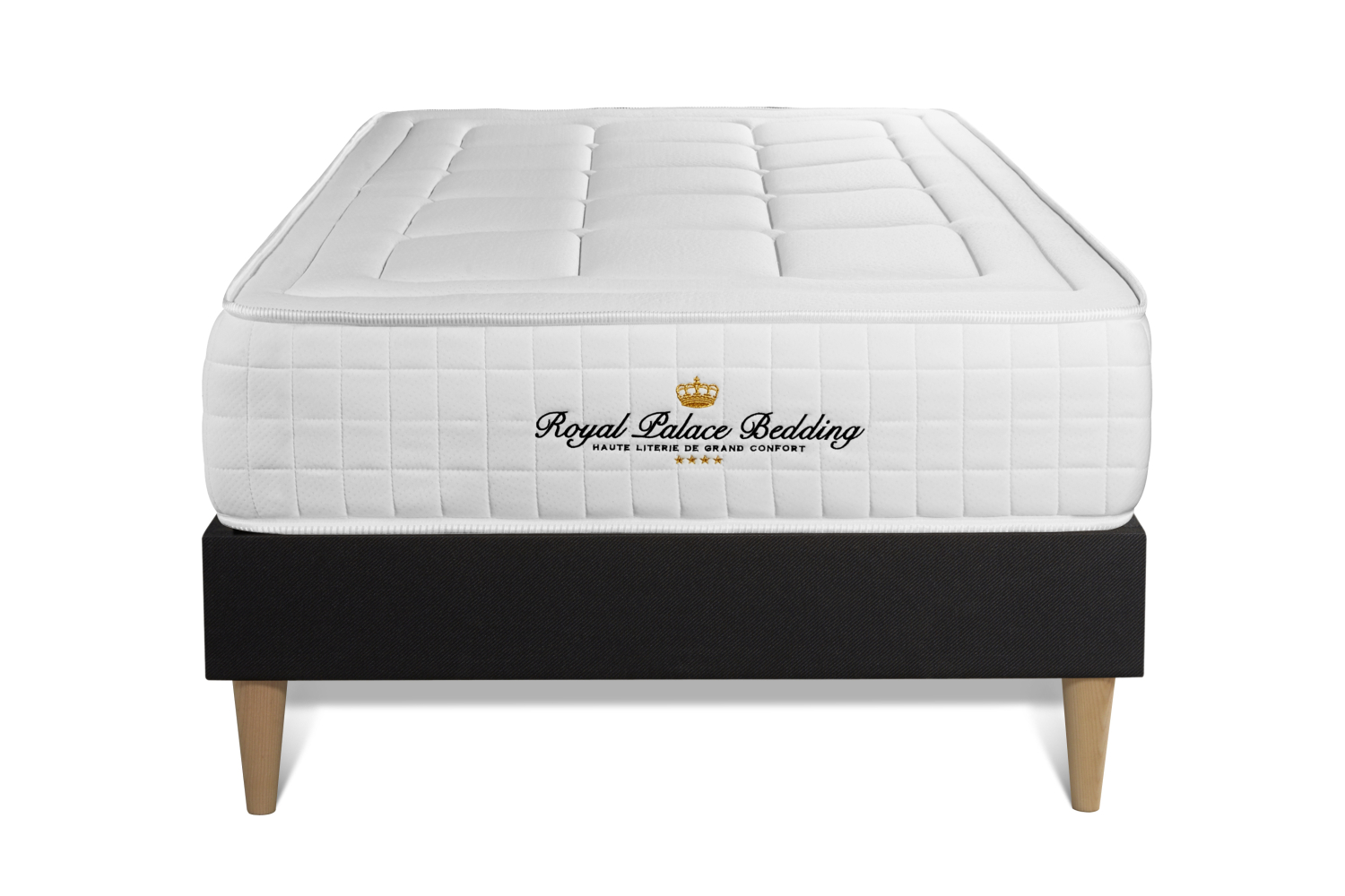 Luxirest Ensemble Matelas Et Sommier 90x190 - Lit Complet Avec Matelas Mémoire De Forme 22cm Et Sommier à Lattes