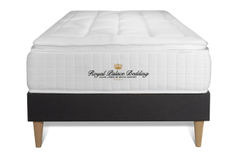 Ensemble Matelas Sommier 80x200 cm - Sommier Noir (en kit) - George V