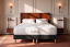 Ensemble Matelas Sommier 180x200 cm - 2 Sommiers Noir - Lancaster