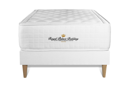 Ensemble Matelas Sommier 90x190 cm - Sommier Blanc (déjà monté) - Buckingham