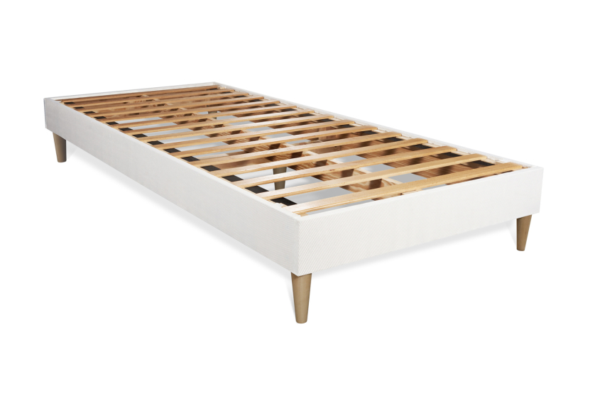 Ensemble Matelas Sommier 90x190 cm - Sommier Blanc (en kit) - Nottingham