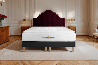 Ensemble Matelas Sommier 200x200 cm - 2 Sommiers Noir - George V
