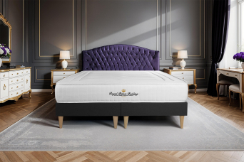Ensemble Matelas Sommier 180x200 cm - 2 Sommiers Noir - Nottingham