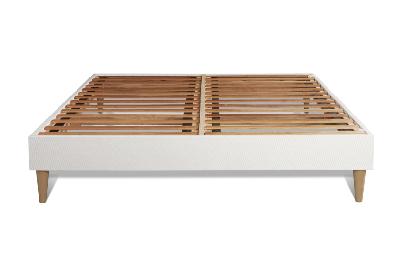 Pack lit complet 180x200 cm - Matelas + Sommier Blanc (en kit) + 2 oreillers + Couette - George V