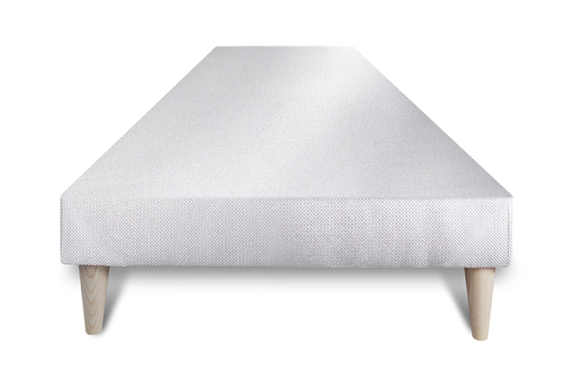Ensemble Matelas Sommier 90x200 cm - Sommier Blanc (déjà monté) - Buckingham