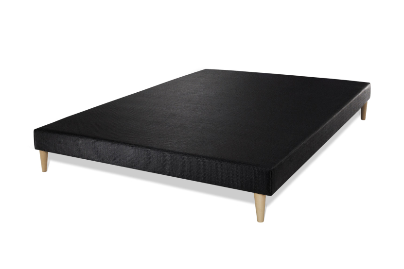 Ensemble Matelas Sommier 160x200 cm - Sommier Noir (déjà monté) - Nottingham