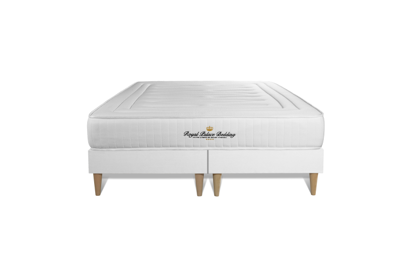Ensemble Matelas Sommier 180x200 cm - 2 Sommiers Blanc - Nottingham