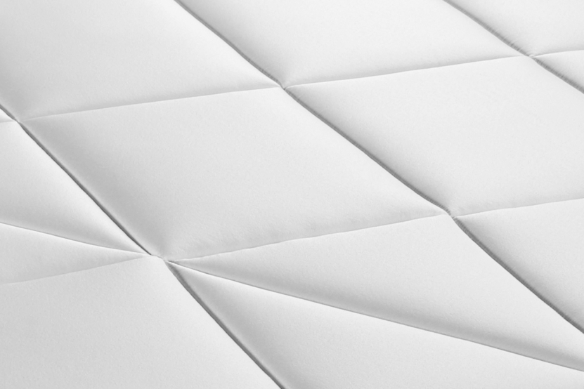 Ensemble Matelas Sommier 90x190 cm - Sommier Blanc (déjà monté) - Windsor