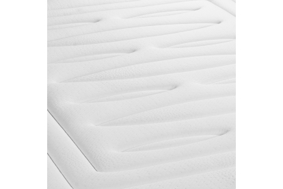 Ensemble Matelas Sommier 90x200 cm - Sommier Noir (déjà monté) - Lancaster