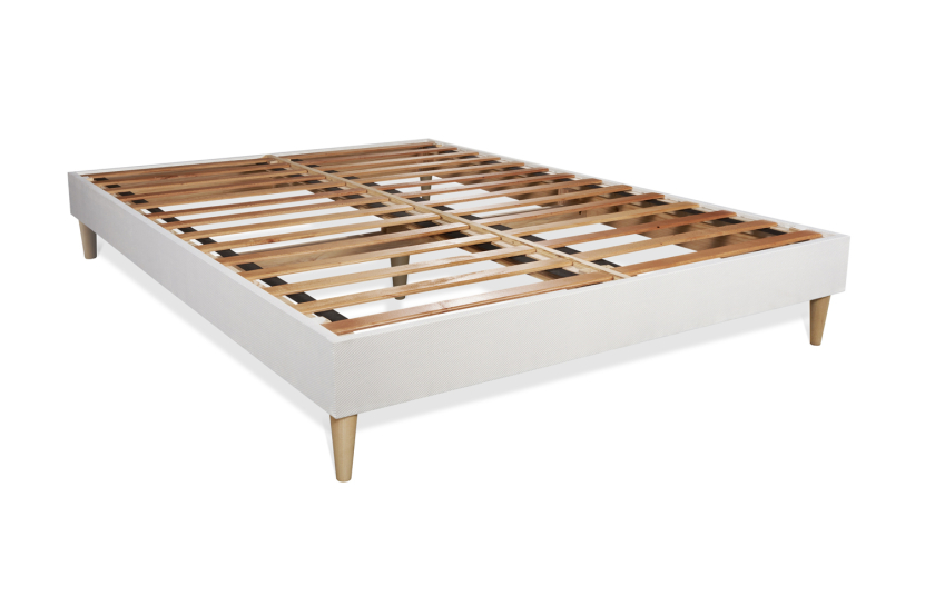Ensemble Matelas Sommier 130x220 cm - Sommier Blanc (en kit) - Nottingham