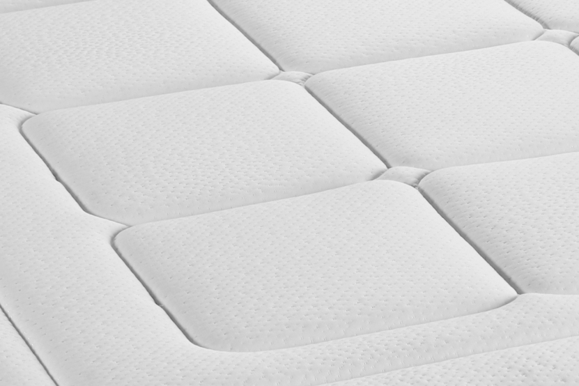 Ensemble Matelas Sommier 140x200 cm - Sommier Blanc (déjà monté) - Balmoral