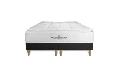 Ensemble Matelas Sommier 200x200 cm - 2 Sommiers Noir - George V