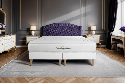 Ensemble Matelas Sommier 160x200 cm - 2 Sommiers Blanc - Nottingham