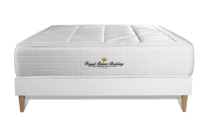 Ensemble Matelas Sommier 160x220 cm - Sommier Blanc (en kit) - Windsor
