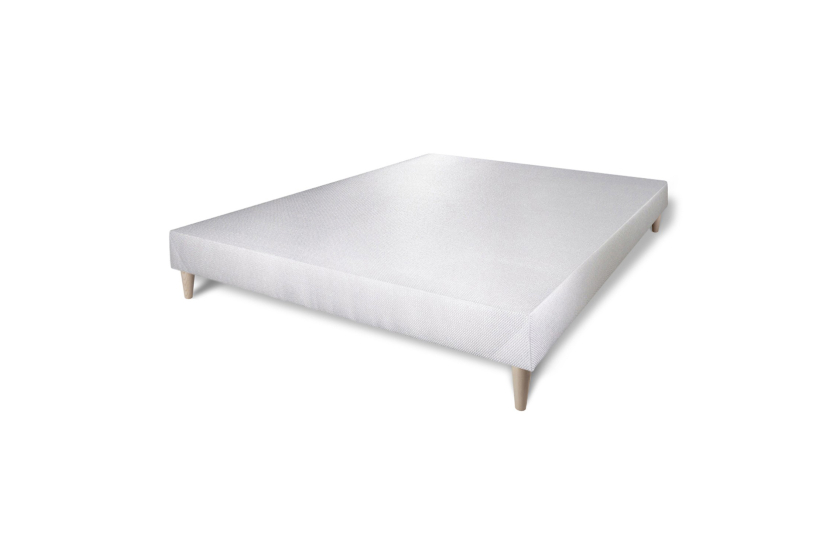 Ensemble Matelas Sommier 140x190 cm - Sommier Blanc (déjà monté) - Buckingham