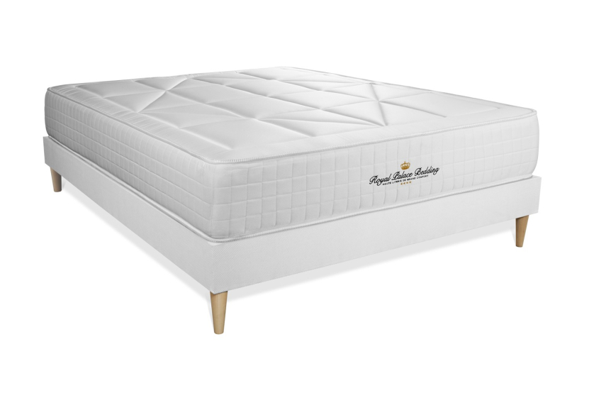 Ensemble Matelas Sommier 120x200 cm - Sommier Blanc (en kit) - Windsor