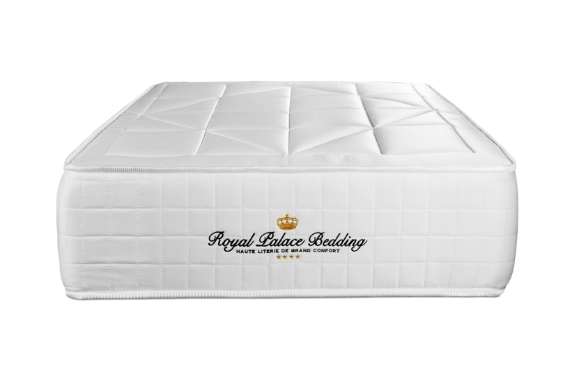 Ensemble Matelas Sommier 90x190 cm - Sommier Blanc (déjà monté) - Windsor