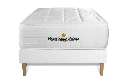 Ensemble Matelas Sommier 90x200 cm - Sommier Blanc (en kit) - Windsor