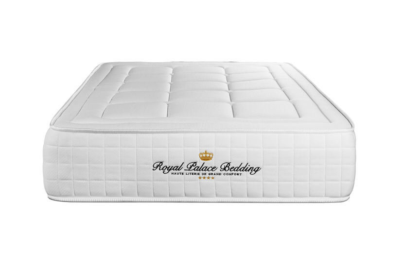 Ensemble Matelas Sommier 90x200 cm - Sommier Noir (en kit) - Balmoral