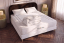 Pack lit complet 160x200 cm - Matelas + Sommier Blanc (en kit) + 2 oreillers + Couette - Nottingham