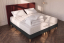 Pack lit complet 160x200 cm - Matelas + 2 Sommiers noirs + 2 oreillers + Couette - Balmoral