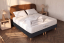 Pack lit complet 160x200 cm - Matelas + 2 Sommiers noirs + 2 oreillers + Couette - Windsor